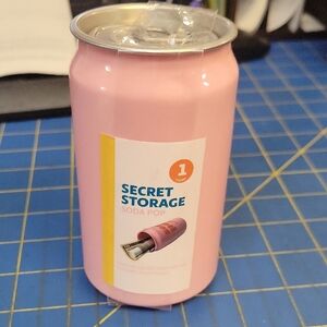 Pink Grapefruit Secret Storage 4.5"  Soda Can New